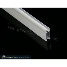 Riel inferior de aluminio para persiana enrollable con recubrimiento de polvo